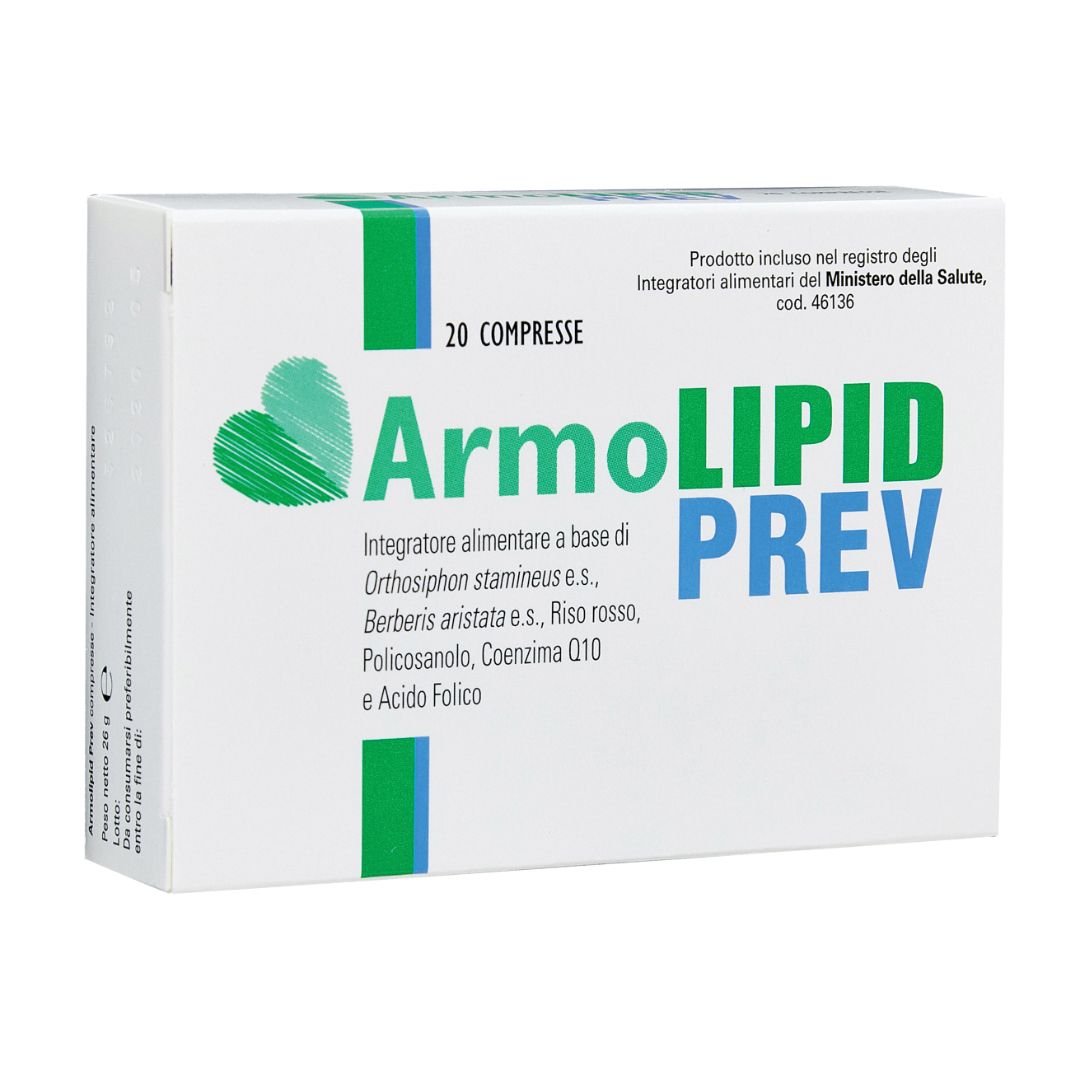 Armolipid Prev Integratore per il Colesterolo e i Trigliceridi 20 Compresse