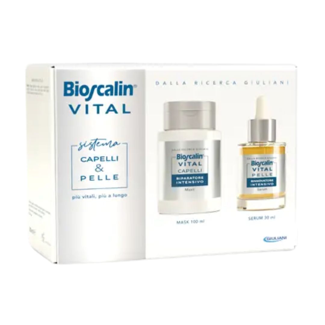Bioscalin Vital Sistema Maschera Capelli 100 ml + Siero Viso&Collo 30 ml