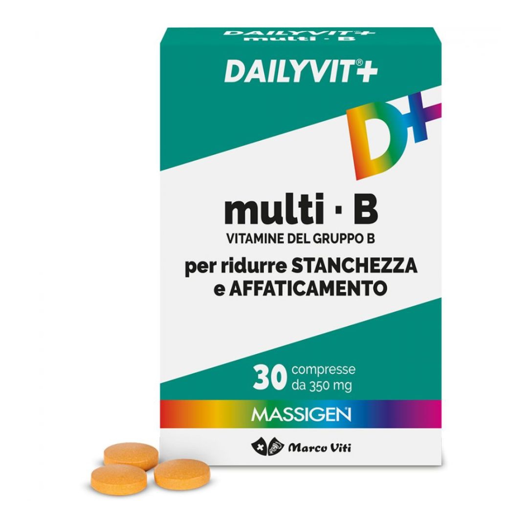 Massigen Dailyvit+ Multi B Integratore di Vitamine del Gruppo B 30 Compresse
