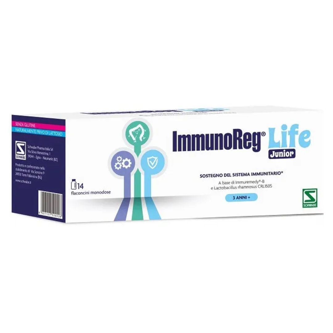 Immunoreg Life Junior Integratore Bambini Sistema Immunitario 14 Flaconcini