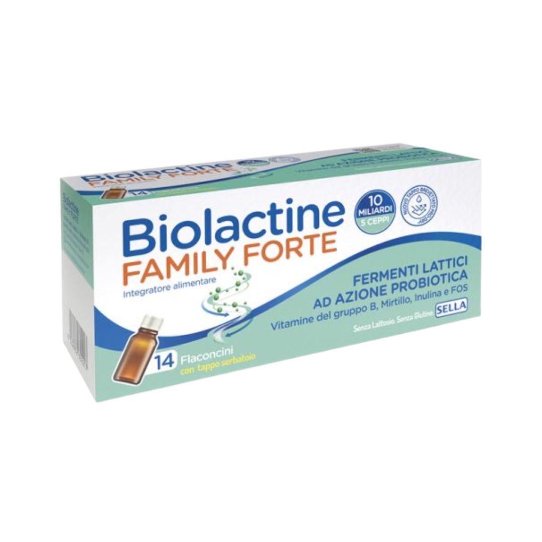 Biolactine Family Forte 10 Miliardi Fermenti Lattici 14 flaconcini