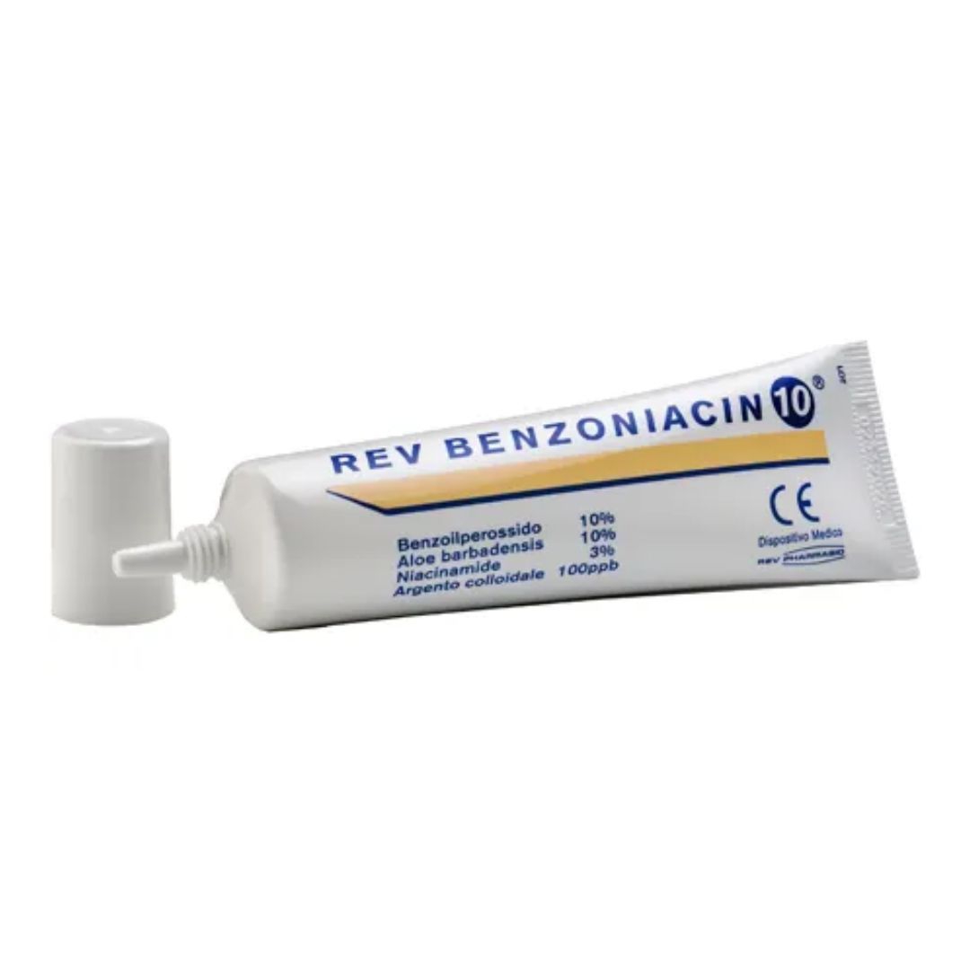 Rev Pharmabio Benzoniacin 10 Cremagel per il Trattamento dell'Acne 30 ml