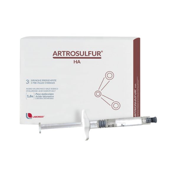 Artrosulfur HA 3 Siringhe Preriempite Con Acido Ialuronico Per Articolazioni 2ml
