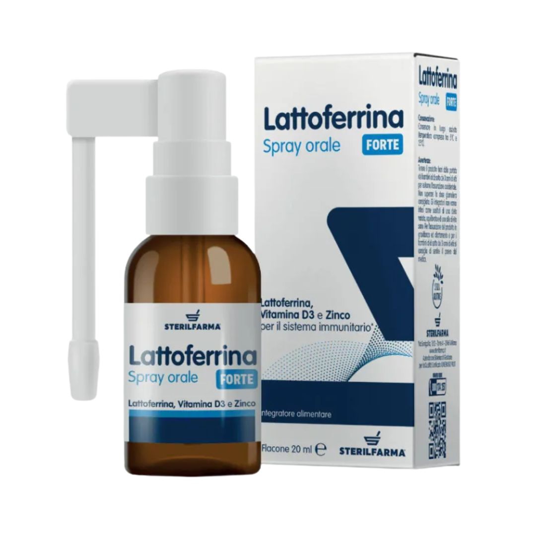 Sterilfarma Lattoferrina Forte Spray Orale per il Sistema Immunitario 20 ml