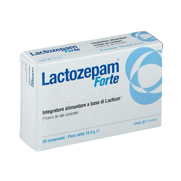 Lactozepam Forte Integratore Per I Disturbi Dell'Ansia E Del Sonno 20 Compresse