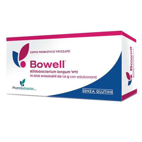 Bowell Integratore di Probiotici per la Flora Batterica Intestinale 14 stick