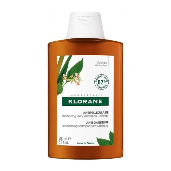 Klorane Shampoo Riequilibrante Galanga per Forfora Secca e Grassa 200 ml