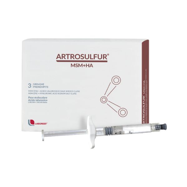Artrosulfur MSM+HA 3 Siringhe Preriempite Con Acido Ialuronico Da 2 ml