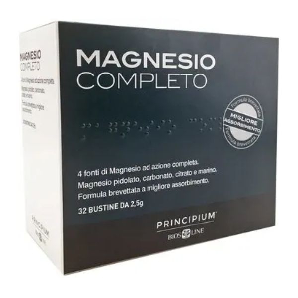 Bios Line Principium Magnesio Completo Integratore Alimentare 32 Bustine
