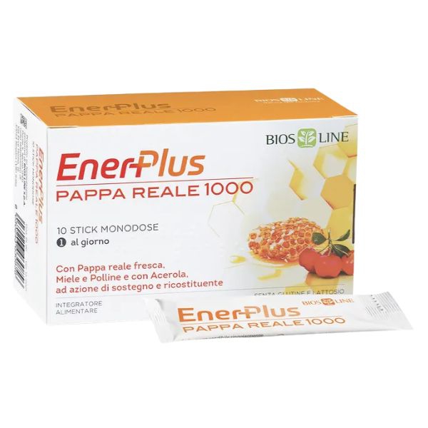 Bios Line Enerplus Pappa Reale 1000 Integratore Energizzante 10 Bustine Stick