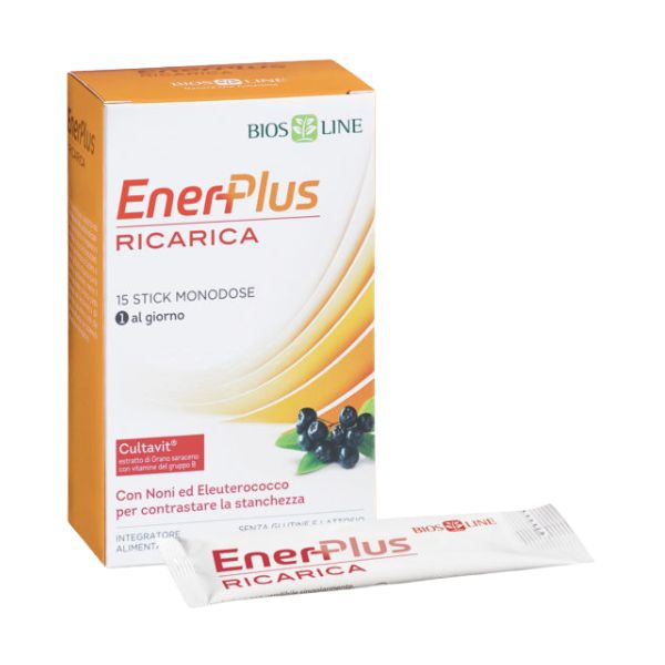 Bios Line Enerplus Ricarica Integratore Antiossidante Energizzante 15 Stick