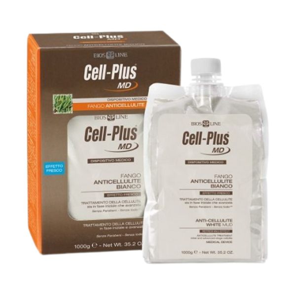 Bios Line Cell-Plus MD Fango Bianco Anticellulite Effetto Fresco 1 Kg
