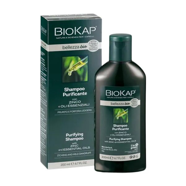 Biokap Bellezza Bio Shampoo Purificante Per Prurito E Forfora Leggera 200 ml