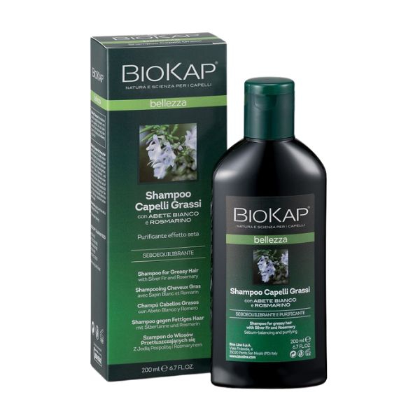 Biokap Bellezza Shampoo Purificante E Rinfrescante Per Capelli Grassi 200 ml