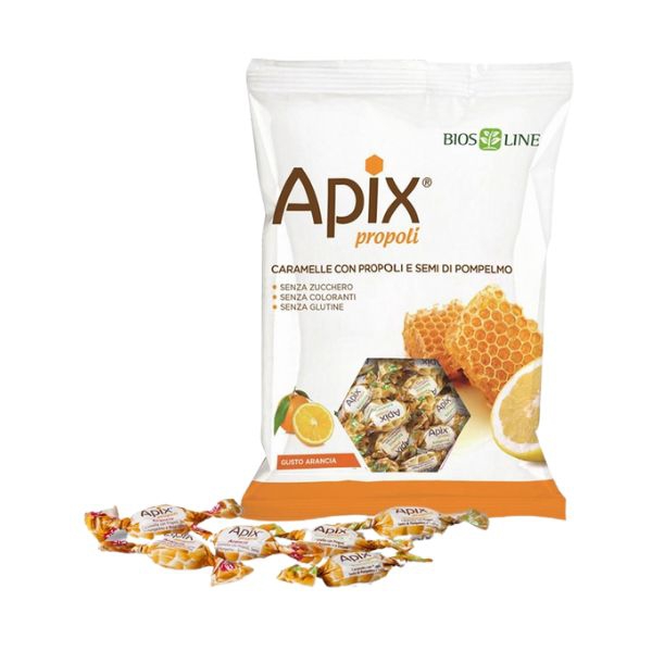 Apix Propoli Caramelle Con Propoli Per La Gola Gusto Arancia E Pompelmo S/Z 50 g