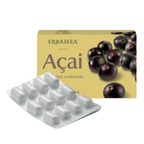 Erbamea Acai Integratore Alimentare Antiossidante 24 Capsule