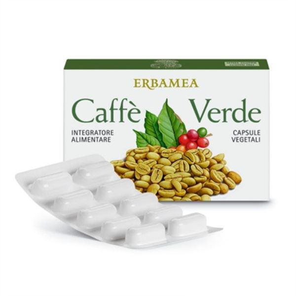 Erbamea Caff Verde Integratore per il Sostegno Metabolico 24 Capsule Vegetali