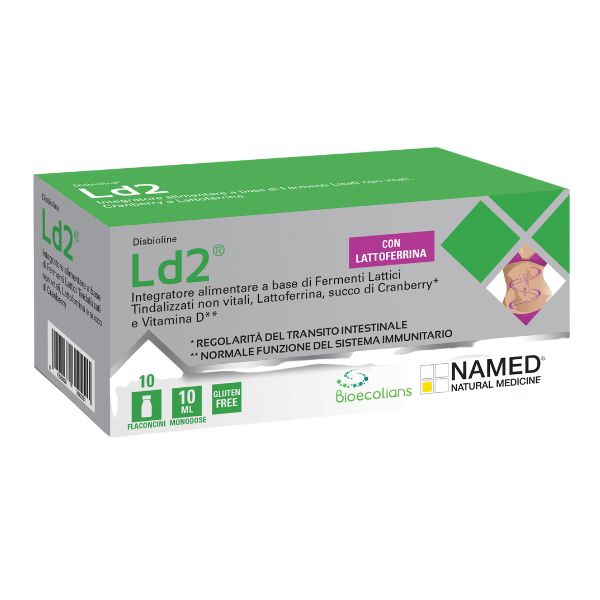Named Disbioline LD2 Integratore per Intestino e Sistema Immunitario10Flaconcini