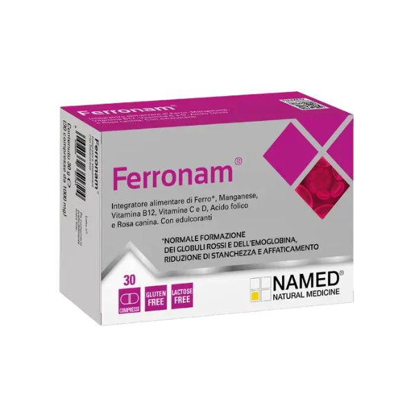 Named Ferronam Integratore di Ferro e Vitamine 30 Compresse