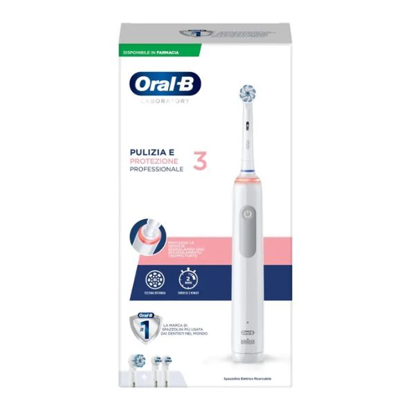 Oral-B Pro 3 Pulizia E Protezione Professionale Spazzolino Elettrico + 2 Refill