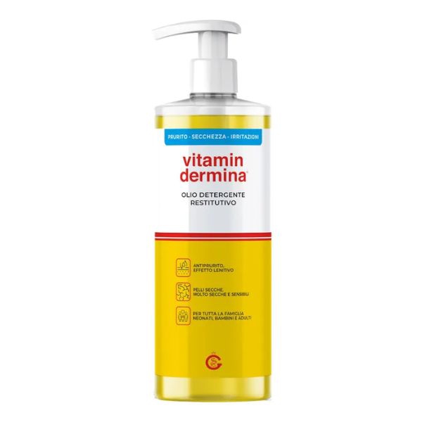 Vitamindermina Olio Detergente Restitutivo Viso/Corpo 500 ml