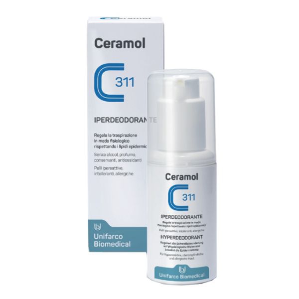 Ceramol 311 Iperdeodorante Deodorante in Crema Anti Traspirante 75 ml