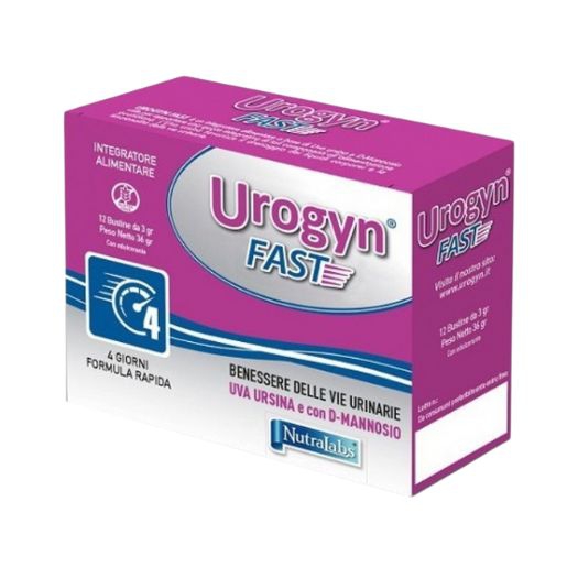 Urogyn Fast Integratore Per Il Benessere Delle Vie Urinarie 12 Bustine