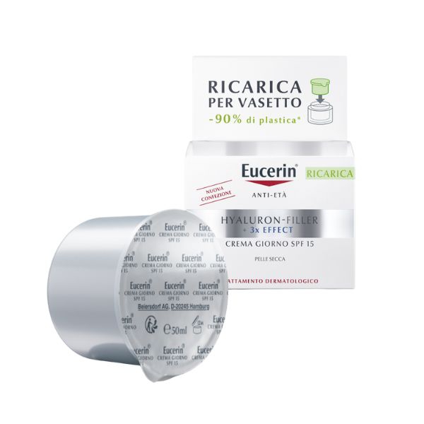 Eucerin Hyaluron-Filler Crema Viso Giorno SPF 15 Ricarica 50 ml