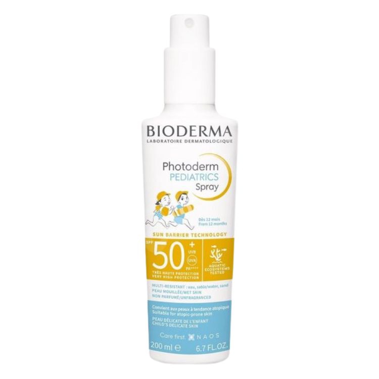 Bioderma Photoderm Pediatrics Spray Protezione Solare per Bambini Spf50+ 200 ml