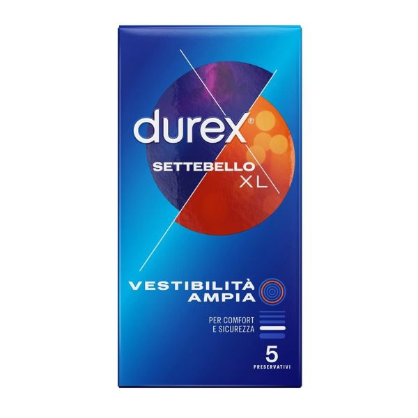 Durex Settebello XL Preservativi 5 Pezzi