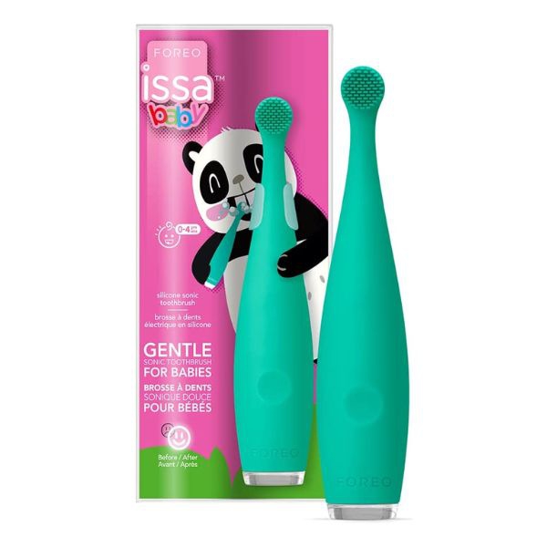 Foreo Issa Baby Spazzolino Elettrico per Bambini Kiwi Green Panda