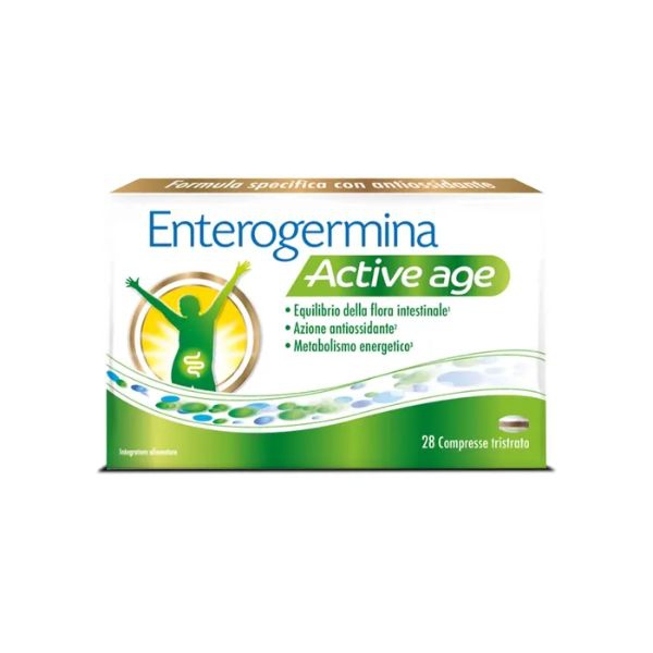 Enterogermina Active Age Integratore con Probiotici e Vitamina B12 28 Compresse