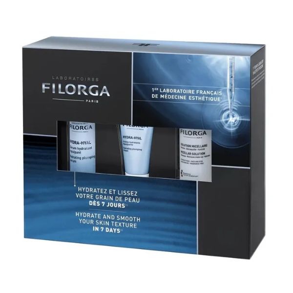Filorga Hydra Hyal Coffret Idratante E Rimpolpante Siero+Crema+Soluz Micellare