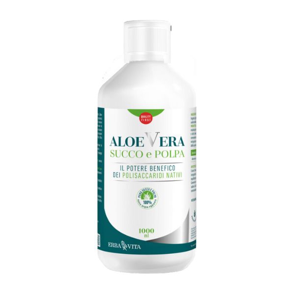 Erba Vita Aloe Vera Succo e Polpa 1000 ml