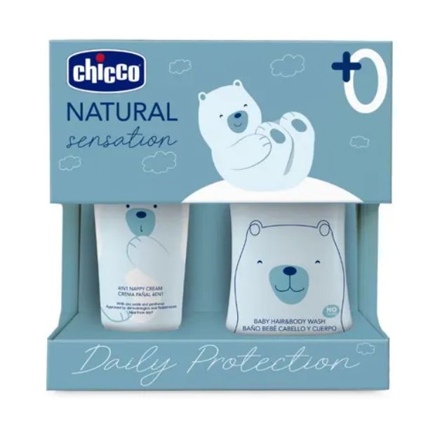 Chicco Natural Sensation Set Detergente Corpo&Capelli 200ml +Pasta Lenitiva 4In1