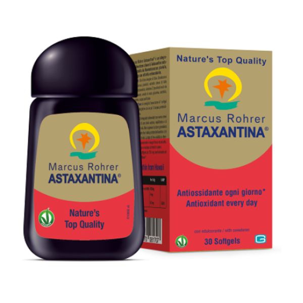 Marcus Rohrer Astaxantin Integratore Antiossidante 30 Softgels