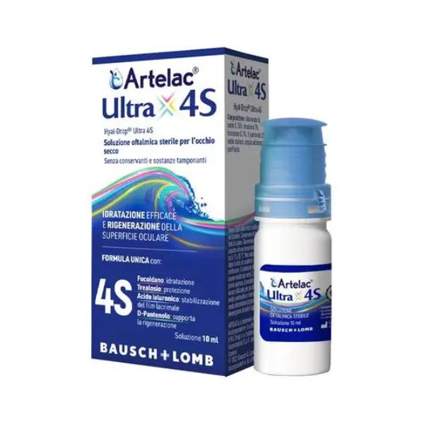 Artelac Ultra 4S Soluzione Oftalmica per Occhi Secchi 10 ml