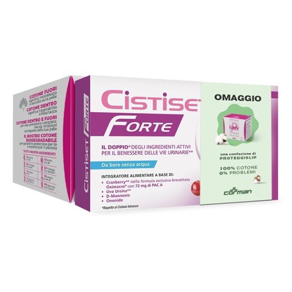 Cistiset Forte 8 Stick + Lady Presteril Proteggislip 100% Cotone