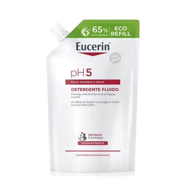 Eucerin Ph5 Detergente Fluido per Viso e Corpo Refill 400 ml