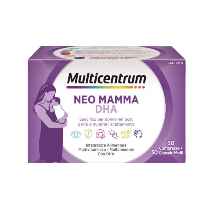 Multicentrum Neo Mamma Dha Integratore Multivitaminico 30   30 Compresse
