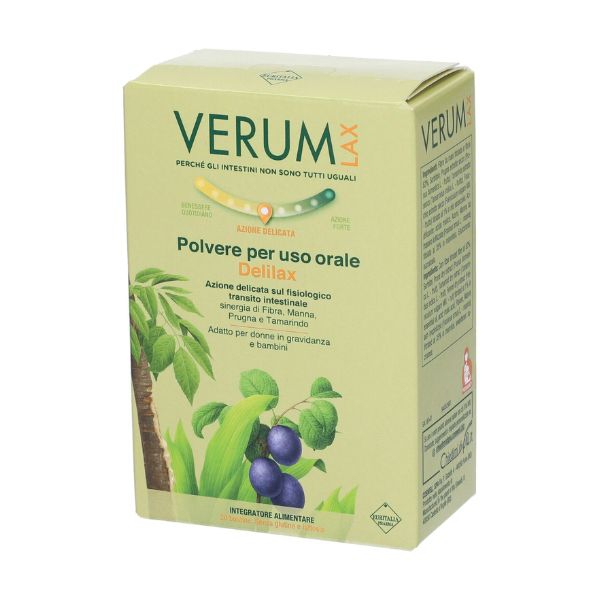 Verum Delilax Polvere per Uso Orale per il Transito Intestinale 20 Bustine 80 g