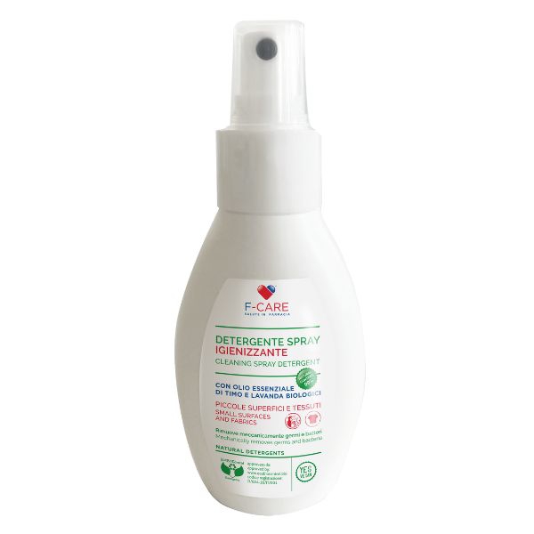 F Care Bio Detergente Spray Igienizzante Con Timo e Lavanda Biologici 75 ml