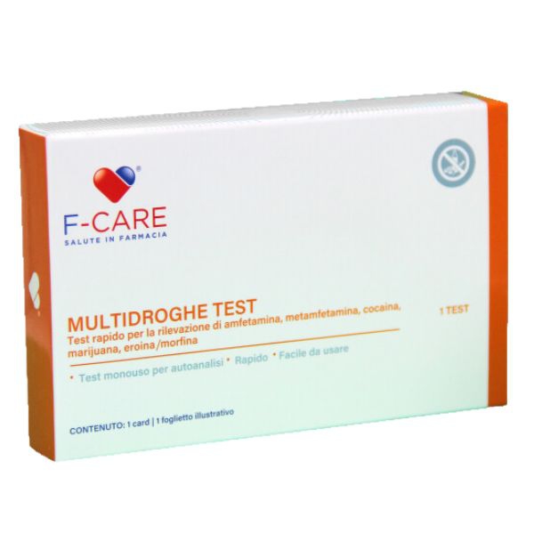 F-care Test Multidroghe 5 Parametri Per La Rilevazione Di Droghe Nelle Urine