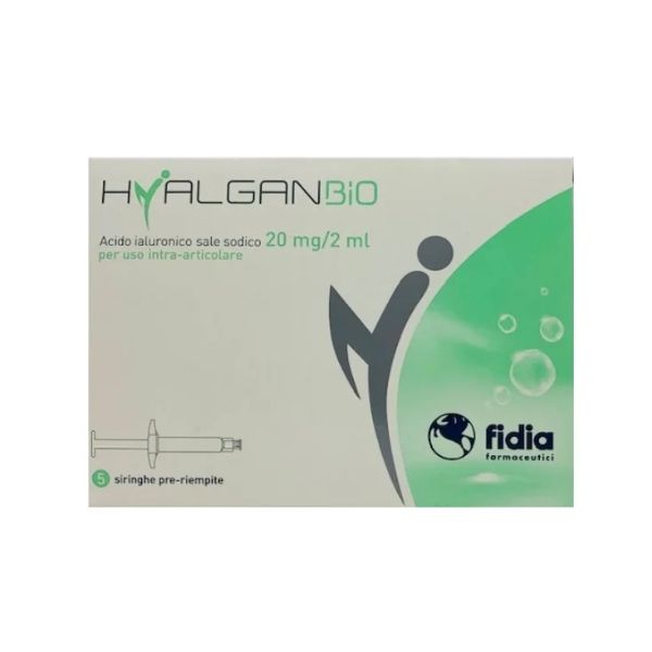 Fidia Hyalganbio Siringa Intra-Articolare Acido Ialuronico 2 ml 5 pezzi