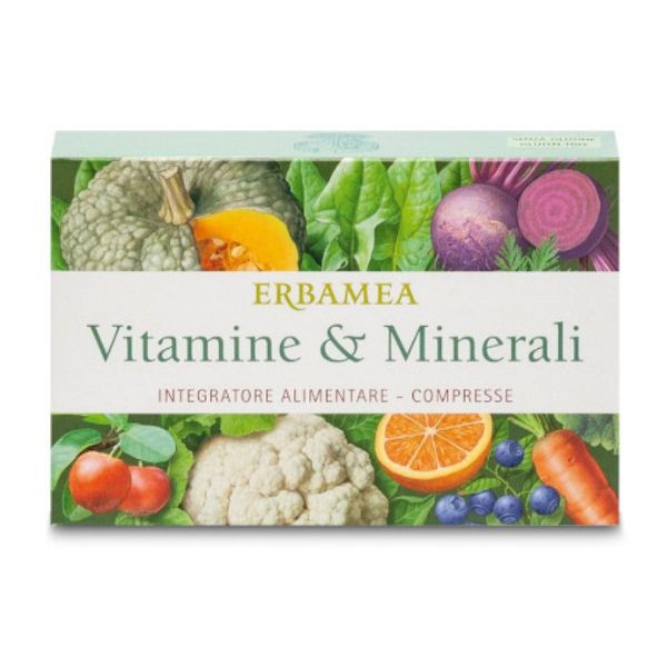Erbamea Vitamine E Minerali Integratore Alimentare 24 Compresse