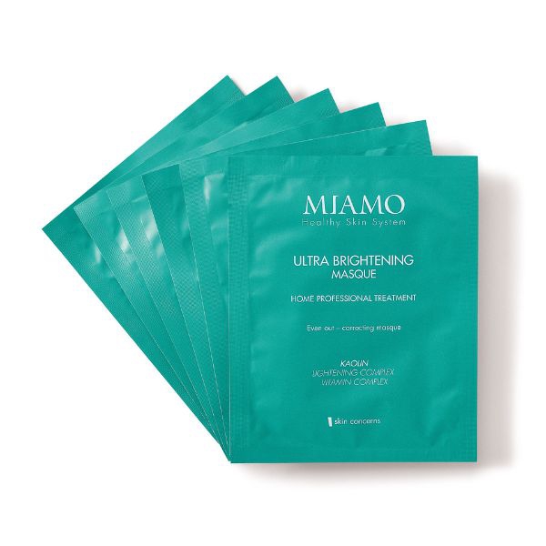 Miamo Ultra Brightening Masque Maschera Viso Anti-Macchie Schiarente 6 x 10 ml