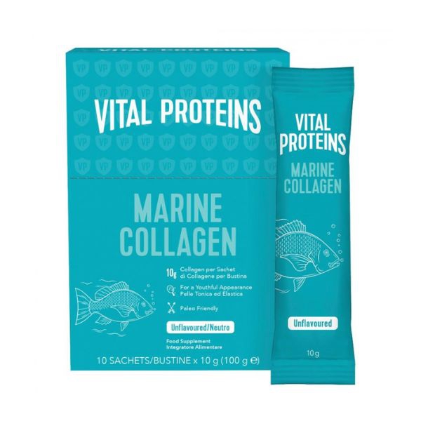 Vital Proteins Marine Collagen Integratore per Pelle Capelli e Unghie 10 Stick