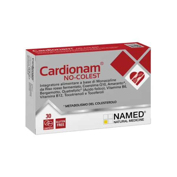 Named Cardionam No Colest Integratore per il Colesterolo 30 Compresse