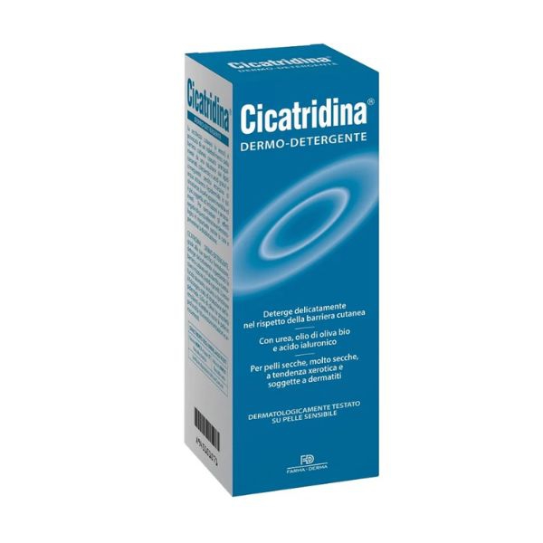 Farma-derma Cicatridina Dermo Detergente per Pelle Secca 200 ml