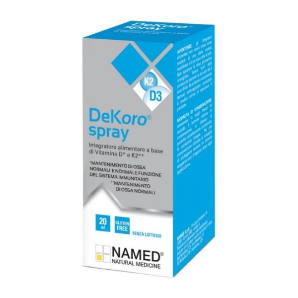 Named Dekoro Spray + Integratore a Base di Vitamine D e K2 20 ml